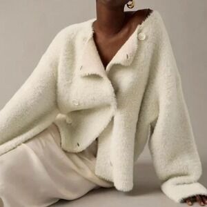 J. Crew Collection oversized double-faced wool-blend jacket Size XL